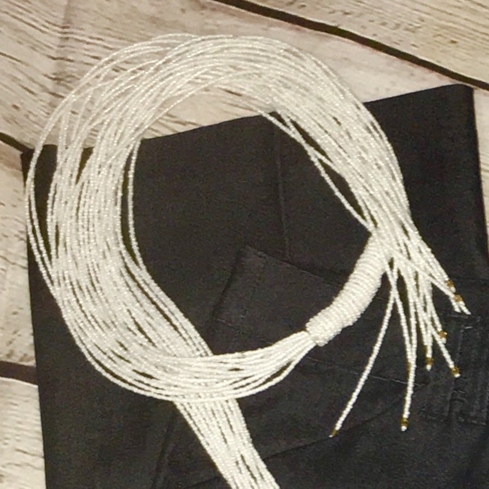 6/$20 BEADED SCARF NECKLACE